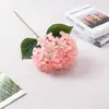 Flor artificial de hortensia grande de un solo tallo, juego completo de 90 piezas para paisajismo de jardines exteriores, decoración de pasillos de banquetes y decoración del hogar con jarrón de lujo ligero