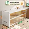 Nuevo Estante de Almacenamiento para Cocina, Gabinete de Almacenamiento de Múltiples Niveles de Pie, Multifuncional para Horno de Microondas, Aparador, Alacena, Gabinete de Almacenamiento
