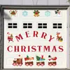 Imanes Populares Navideños Transfronterizos Decoración Navideña para Exteriores, Interiores, Puerta de Garaje, Refrigerador, Coche Pegatinas Magnéticas de PVC