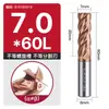 Fresa de aço tungstênio Huhao 65 graus, carboneto de 4 cortes, especializada para aço inoxidável, ferramenta CNC, fresa de topo de comprimento estendido