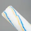 Brocha rodillo de poliéster de 9 pulgadas, rayas amarillas y azules, mango de mano, cabezal de cepillo, pincel duradero