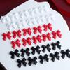 Día de San Valentín 30 Lazos Grandes de Cinta Roja Joyería para Uñas en Caja Lazo de Resina Accesorios para Uñas al por Mayor