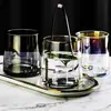 Vaso de Agua Creativo de Vidrio de Color Hogareño de Alto Valor Transparente para Whisky Jugo Cerveza