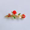 Nuevo Estilo Fresca Horquilla de Mariquita Niña Linda Fruta Cereza Pinza de Primavera Mori Clip para Cola de Caballo Clip Superior Accesorios para el Cabello