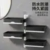 Porta Jabón sin Taladro, Estante de Almacenamiento para Baño, Caja de Jabón Doméstica de Alta Gama Giratoria Montada en la Pared para Inodoro