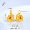 Loja de Ouro Puzuo Mesmo Estilo Ouro Areia Acessórios DIY Colar com Pingente de Cavalo do Zodíaco para Mulheres Novo Estilo Chinês Corrente para Clavícula do Zodíaco Nacional