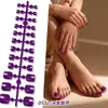 Tiras de Uñas de Pies de Alto Brillo Más Vendidas de Amazon, Paquete de 24 Piezas, Parches para Uñas de Color Sólido, Sin Sellador, Uñas Postizas