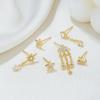 Aretes de borla de nube de moda transfronteriza, aretes creativos simples, aretes de diseño original, venta al por mayor