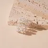 Clip de hueso de oreja de perlas de imitación estilo francés sin oreja, pendientes multicapa de cuentas, estilo retro simple, temperamento nicho de alta gama para mujeres