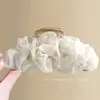 Pinza para el pelo de Red de Hilo Estilo Nuevo para un Look Voluminoso, Modelo Nuevo 2026 Pinza Elegante para el Pelo para la Parte Trasera de la Cabeza, Pinza de Tiburón Grande