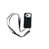 Adequado para Iphone17Pro Capa de Couro Transversal Texturizada Porta-Cartões 15/16Pro Cordão Capa Protetora para Celular