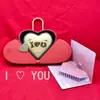 Shenzhen Shuibei Oro 999 Oro Puro Festival Qixi Pastel en Forma de Corazón Amor520 Un Corazón Una Mente Princesa Por Favor Hazte Rica Regalo