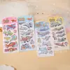 Pegatinas de Arena Fluyente de Vehículos de Dibujos Animados para Decoración de Diarios DIY Infantiles Material Pegatinas de Recompensa para Preescolar