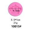 3 piezas de molde de silicona con forma de corona para azúcar, molde de arcilla para chocolate, molde decorativo para pasteles, molde para hornear DIY
