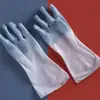 Luvas para Tarefas Domésticas Luvas para Lavar Louça na Cozinha Cor Degradê Luvas de PVC Luvas para Limpeza Doméstica Luvas de Borracha Resistentes ao Desgaste