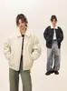 Chaqueta de Algodón para Hombre Jack's con Sentido del Diseño, Casual de Invierno Nuevo Abrigo de Algodón con Cuello de Lana de Cordero Sintética