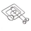 Juguetes de rompecabezas de nueve cadenas difíciles de desatar el anillo Lu Ban lock release Kong Ming lock desatar el anillo mecanismo de escritorio que quema el cerebro