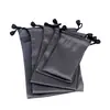 Bolsa de tela impermeable para power bank, bolsa de almacenamiento para teléfono móvil, disco duro externo móvil, palo selfie digital, cordón, bolsa impermeable gris