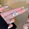 Nuevos Pendientes Populares de Perla y Circonita para Mujer, Pendientes de Nicho de Lujo Ligero de Gama Alta, Pendientes de Moda y Versátiles