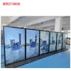 Máquina de publicidad vertical de 75 pulgadas Pantalla de visualización de datos inteligente AI / Pantalla de 4k de alta definición, alto brillo, antirreflejos, protección ocular