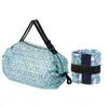 Bolsa de Almacenamiento Plegable de Nylon Tridimensional Japonesa para Viaje con Patrón Impreso, Bolsa de Almacenamiento Portátil para Compras de Supermercado