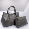 Bolsa Tote de Mão Tecida à Mão, Novo Estilo Couro Genuíno Grande Capacidade Ombro Transversal, Moda Roupa de Trabalho, Bolsa Versátil para Sogra