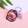 Chaveiro de Acrílico Padrão Personalizado Pingente para Mochila Escolar Casal Presente Criativo Gato da Sorte Pingente para Chaveiro de Carro