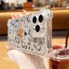 Adecuado para Apple 16Plus Funda para Teléfono Móvil de Astronauta 15Pro Dibujos Animados Cohete Espacial 13 Funda de Cuatro Esquinas Anticaída de Alta Transparencia
