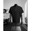 Camiseta Masculina Nova Estilo Hong Kong Verão Estilo Coreano Estilo Japonês Rua Europeia e Americana Moda Estilosa Casual Tamanho Grande Atacado Transfronteiriço