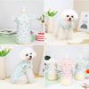 Roupas para Cachorro Verão Manga de Renda Fina Cachorro Pequeno Teddy Bixie Pet Filhote Roupas Primavera e Verão Manga Voadora Roupa
