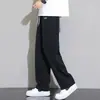 Nuevos Pantalones de Seda Helada para Hombre, Verano Delgado 2026 Nuevo Estilo, Pantalones Holgados de Pierna Ancha, Rectos de Secado Rápido Casuales Largos para Hombre