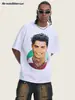 Camiseta de Manga Corta Unisex 2026 Transfronteriza Cristiano Ronaldo Estampado Digital Directo Copo de Nieve Resistente Hombro Caído Corte Holgado para Pareja