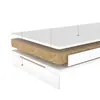 Suporte para Gabinete de Computador de Mesa com Rodas, Rack Integrado Móvel para Colocação de Impressora