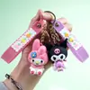 Chaveiro de Pelúcia Fofo para Estudantes, Chaveiro de Personagem Sanrio, Chaveiro de Carro, Acessório para Bolsa