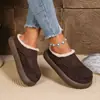 2026 Invierno Nuevo Zapatos de Algodón con Felpa para Mujer Calzado Exterior Suela Plana Botas de Nieve Cálidas Suela Gruesa Zapatos Casuales para Mujer Venta al por Mayor Dropshipping