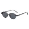 Gafas de Sol de Moda Retro Redondas con Clavos de Arroz Marco Pequeño Propionato de Celulosa Pin Gafas de Sol Neutras