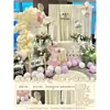 Decoração de Primeiro Aniversário para Bebê Decoração para Homens e Mulheres Banquete de Bebê Coreano Banquete de 100 Dias Parede de Fundo Placa de KT Tecido Laço