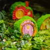 Adornos de Micro Paisajismo Dibujos Animados Cabaña de Musgo Casa Jardinería Paisajismo Decoración de Plantas en Maceta Accesorios Musgo Micro Paisajismo