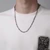 Amazon Aliexpress El Más Vendido para Hombre Cadena de Oro de Moda Personalizada Cadena Simple y Versátil Collar de Cadena Nk Joyería