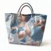 2026 Nuevo Sitio Independiente Transfronterizo Temu Bolso de Mano Impermeable PVC+Lona Portátil de Viaje Bolso de Hombro Bolso Tote