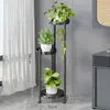 Estante de Flores Verde de Pie para Sala de Estar Estante de Flores 2025 Nuevo Lujo Ligero Sentido de Alta Gama Soporte Balcón Estante para Macetas