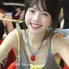 Estilo Ins Coreano Mismo Estilo que Blogger Colgante Pequeño Flor Roja Collar Azul de Verano Femenino Nicho Único Accesorios de Vacaciones Femenino