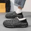Pantuflas de Algodón Gruesas de Invierno para Pareja con Terciopelo, Cálidas e Impermeables, Pantuflas de Lana para el Hogar, Zapatos de Algodón