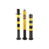 Postes de Advertencia Reflectantes de Tubería de Acero para Tráfico Vial Móvil Municipal Columnas Anticolisión de Acero Inoxidable Postes de Aislamiento para Espacios de Estacionamiento