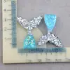 Accesorios de resina de sirena, funda de teléfono color crema, parches para zapatos con agujeros, pendientes, colgante de cola de pez, accesorios para el cabello