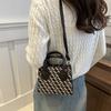 Xadrez Moda Casual Elegante Bolsa Personalizada 2024 Novo Simples Estilo Ocidental Commuter Crossbody Ombro Pequena Bolsa Quadrada
