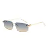 Gafas de Sol Poligonales Irregulares Sin Marco 2026 Nuevas Gafas de Sol Retro Tendencia Gafas de Sol de Gama Alta para Mujer