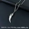 Estilo Étnico Retro Diente de Lobo Simulado Acero Inoxidable Collar Hombres Tendencia Genial Dominante Elegante Cabeza de Lobo Cabeza de Tigre Accesorios Largos