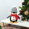 Decoraciones Navideñas Nuevas Transfronterizas Adornos de Muñeco Enano Pingüino Luminoso Muñeco de Pie Iluminado Telescópico Muñeco
