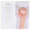 Puntas para Uñas Desnudas de Comercio Exterior Transfronterizo, Parches Moldeadores de 24 Piezas, Productos Terminados Usables, Desmontables al por Mayor, Almendra Hielo Transparente